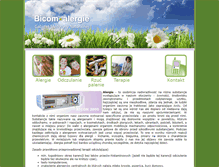 Tablet Screenshot of bicom-alergie.pl